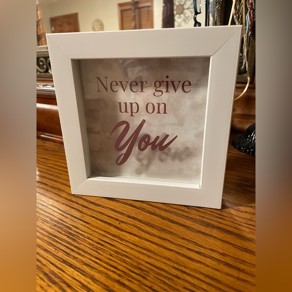 “Never give up on You” Framed Art - Picture 11 of 17